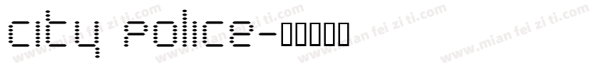 City Police字体转换